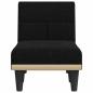 Preview: Chaiselongue Schwarz Stoff