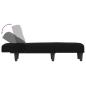 Preview: Chaiselongue Schwarz Stoff