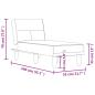 Preview: Chaiselongue Schwarz Stoff