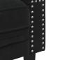 Preview: 2-tlg. Chesterfield-Sofa-Set mit Nackenrollen Schwarz Samt