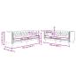 Preview: 2-tlg. Chesterfield-Sofa-Set mit Nackenrollen Schwarz Samt