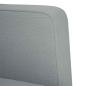 Preview: ARDEBO.de - Zweisitzer-Sofa Hellgrau 111 cm Stoff