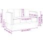 Preview: Zweisitzer-Sofa Blau 111 cm Samt
