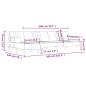 Preview: Schlafsofa in L-Form Gelb 260x140x70 cm Samt