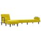 Preview: Schlafsofa in L-Form Gelb 260x140x70 cm Samt