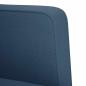 Preview: Zweisitzer-Sofa Blau 111 cm Stoff