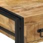 Preview: Nachttisch 40x40x50 cm Raues Mango-Massivholz