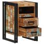 Preview: Nachttisch 40x40x59 cm Altholz Massivholz