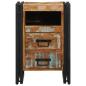 Preview: Nachttisch 40x40x59 cm Altholz Massivholz