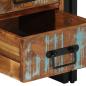 Preview: Nachttisch 40x40x59 cm Altholz Massivholz