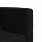 Preview: Schlafsofa in L-Form Schwarz 275x140x70 cm Stoff