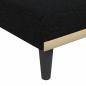 Preview: Schlafsofa in L-Form Schwarz 275x140x70 cm Stoff