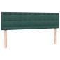Preview: ARDEBO.de - Boxspringbett mit Matratze Dunkelgrün 160x220 cm Samt