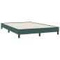 Preview: Boxspringbett mit Matratze Dunkelgrün 160x220 cm Samt