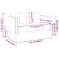 Preview: Zweisitzer-Sofa Gelb 111 cm Samt