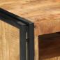 Preview: Nachttisch 40x40x59 cm Raues Mango-Massivholz