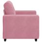 Preview: Sessel Rosa 59 cm Samt