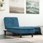 Preview: ARDEBO.de - Chaiselongue Blau Samt