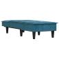 Preview: Chaiselongue Blau Samt