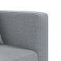 Preview: Schlafsofa in L-Form Hellgrau 275x140x70 cm Stoff