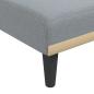 Preview: Schlafsofa in L-Form Hellgrau 275x140x70 cm Stoff