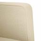 Preview: ARDEBO.de - Zweisitzer-Sofa Creme 111 cm Stoff