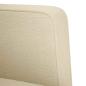 Preview: Zweisitzer-Sofa Creme 111 cm Stoff
