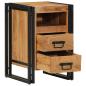 Preview: Nachttisch 40x40x59 cm Massivholz Akazie