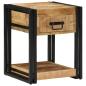 Preview: Nachttische 2 Stk. 40x40x50 cm Raues Massivholz Mango