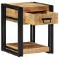 Preview: Nachttische 2 Stk. 40x40x50 cm Raues Massivholz Mango