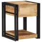 Preview: Nachttische 2 Stk. 40x40x50 cm Raues Massivholz Mango
