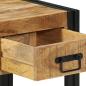 Preview: Nachttische 2 Stk. 40x40x50 cm Raues Massivholz Mango