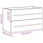 Preview: Waschbeckenunterschrank Artisan-Eiche 80x38,5x48 cm