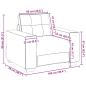 Preview: Sessel Braun 59 cm Samt
