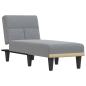 Preview: Chaiselongue Hellgrau Stoff