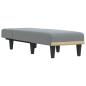 Preview: Chaiselongue Hellgrau Stoff