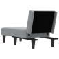 Preview: Chaiselongue Hellgrau Stoff