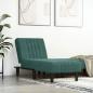 Preview: ARDEBO.de - Chaiselongue Dunkelgrün Samt