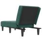 Preview: Chaiselongue Dunkelgrün Samt