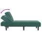Preview: Chaiselongue Dunkelgrün Samt