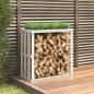 Preview: ARDEBO.de - Outdoor-Kaminholzregal Weiß 108x52x106 cm Massivholz Kiefer