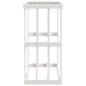 Preview: Outdoor-Kaminholzregal Weiß 108x52x106 cm Massivholz Kiefer