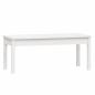 Preview: Gartenbank Weiß 109x44x45 cm Massivholz Kiefer