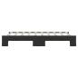 Preview: Tagesbett Ausziehbar Schwarz 90x190 cm Stoff