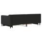 Preview: Tagesbett Ausziehbar mit Schubladen Schwarz 90x190 cm Stoff