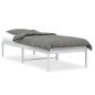 Preview: ARDEBO.de - Bettgestell Metall Weiß 80x200 cm