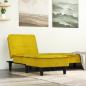 Preview: ARDEBO.de - Chaiselongue Gelb Samt