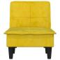 Preview: Chaiselongue Gelb Samt