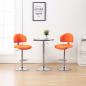Preview: ARDEBO.de - Barhocker 2 Stk. Orange Kunstleder