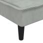 Preview: Chaiselongue Hellgrau Samt